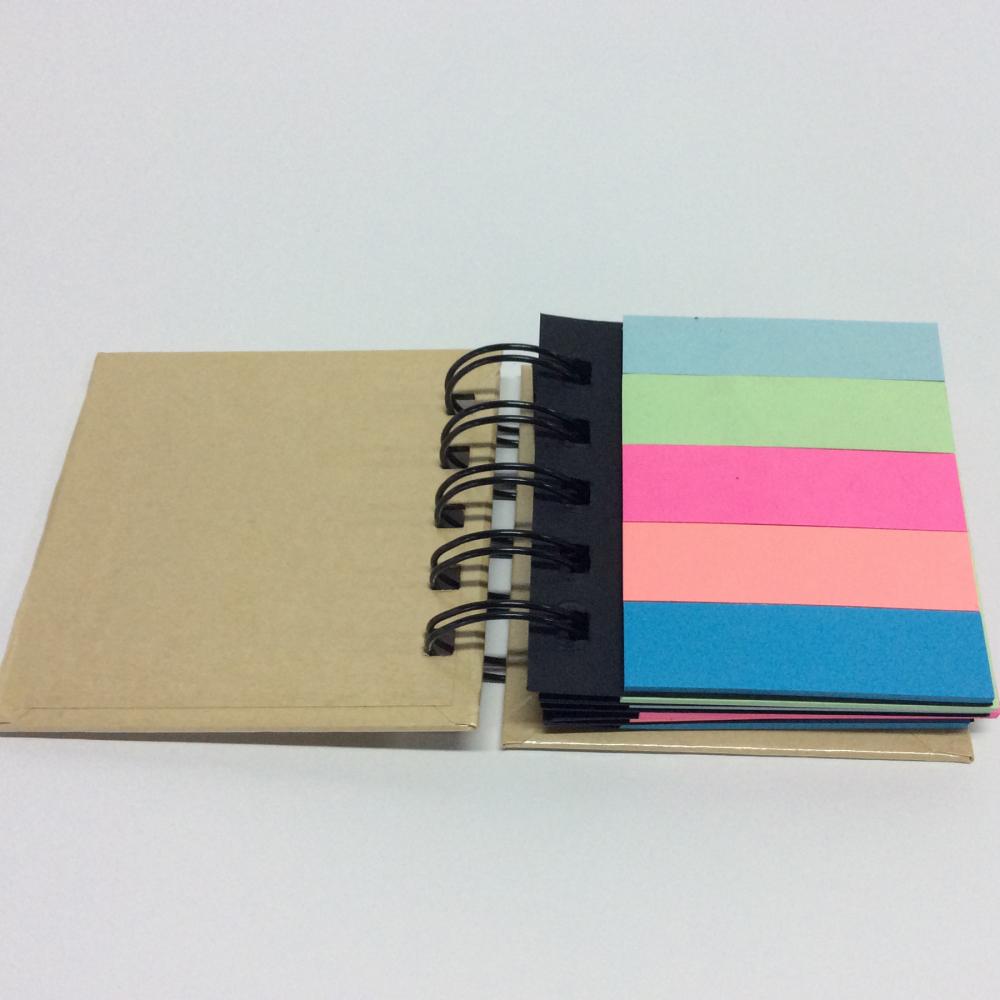 colorful book-shaped sticky note