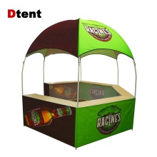 Custom 3m Print Hexagonal Collapsible Booth Tent Kiosk Dome Tent