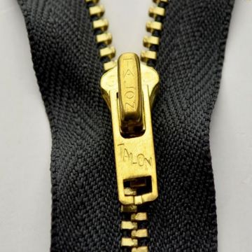 Elegant 10inch brass separating zippers for garment