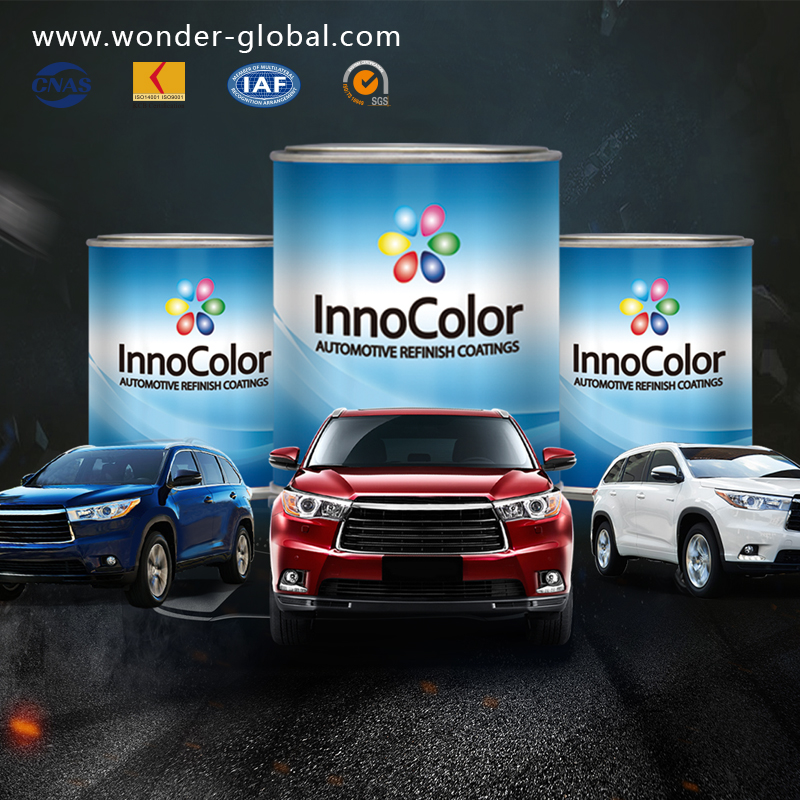 طلاء InnoColor 1K شفاف كستنائي أحمر للسيارة