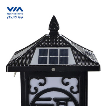 2W led solar column lights outdoor