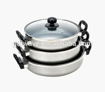 Aluminium Ceramic Double ears non-stick soup pot set