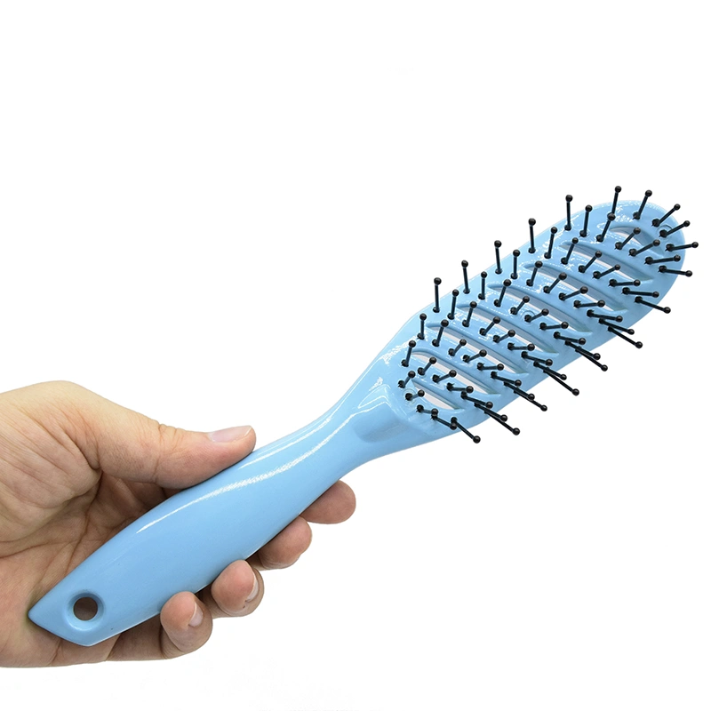 Wholesale Salon Hairdressing Wooden Paddle Hair Brush Hair Extension Comb Plastic Hair Massage Brush