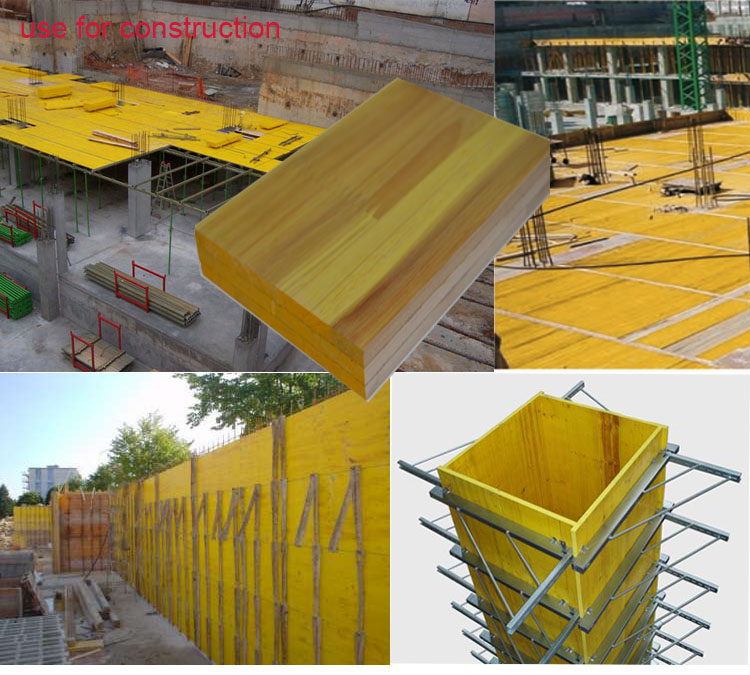 high quality 2000/2500/3000*500mm 27mm 3 layers  carpentry panels for formwork