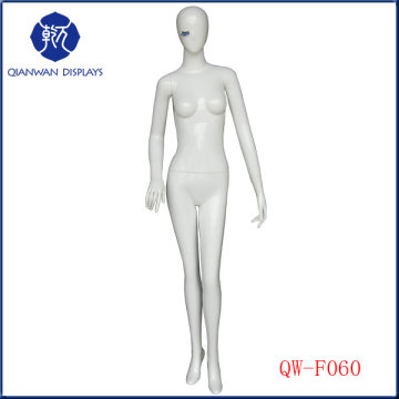 Body form female fiberglass mannequin egg head asian