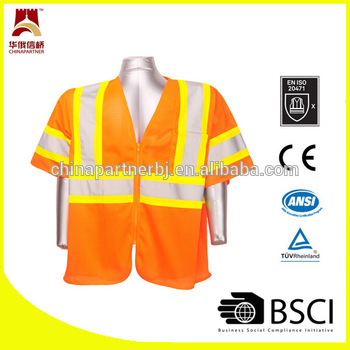 Two-tone trim reflective vest