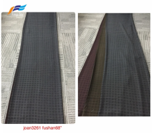 Dubai Formal Black Polyester Rayon Fushan Stripe Fabric