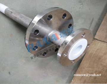 PTFE Lined Dip Nozzle with Fix Flange