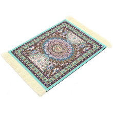 Wholesale Blue Vintage Persian Carpet Mouse Pad with Fringe for PC/Laptop