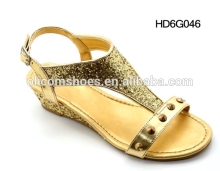 2016 New Arrivals hot sale high quality women slipper ladies flat high heel sandal