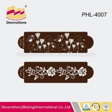 long cake coffee powder stencil