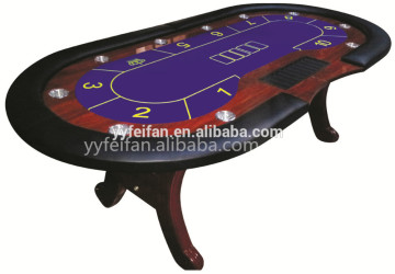 China made deluxe poker table led light,wood poker table