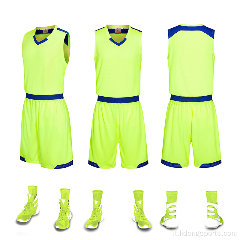 Sublimazione personalizzata Nuovo stile Basketball Uniforms