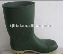 2015 wholesale PVC waterproof rain boots, Green PVC rain boots