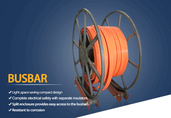 Crane insulated conductor rail copper bus bar