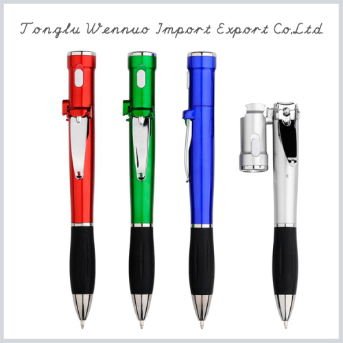 Latest design multi function pen led light ballpoint pen