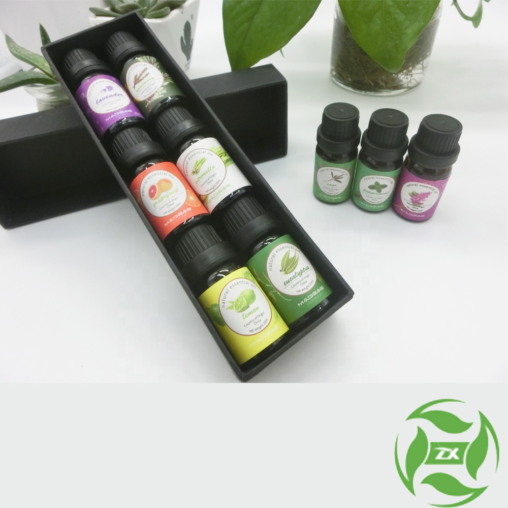 OEM aromatherapy Juu 6 Seti muhimu ya mafuta