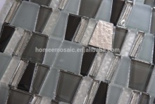 Irregular shape glass mosaic tile for building material