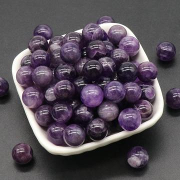 Amethyst 8MM Stone Balls Home Decoration Round Crystal Beads