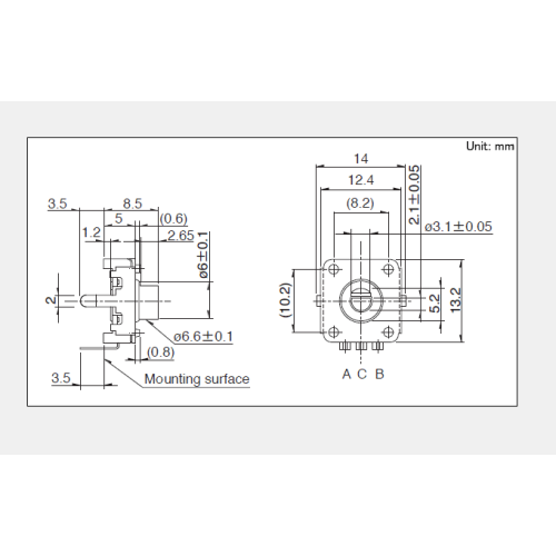 Ec12 serie Incrementele encoder