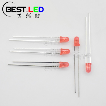 Super Bright 3mm Round Top Diffused Pink LED