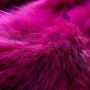 Purple fur winter outwear