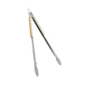 20 Inch Extra-long Wooden Handle BBQ Tongs