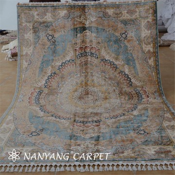 6.6'x9.2' Oriental Handmade Silk Turkish Rug