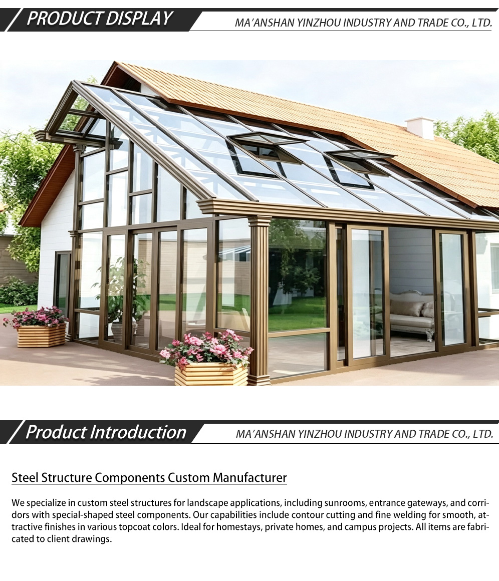 Изготовление стальных конструкций для соляриев и ворот на заказ-x Custom Steel Fabrication for Sunrooms and Gateways-x