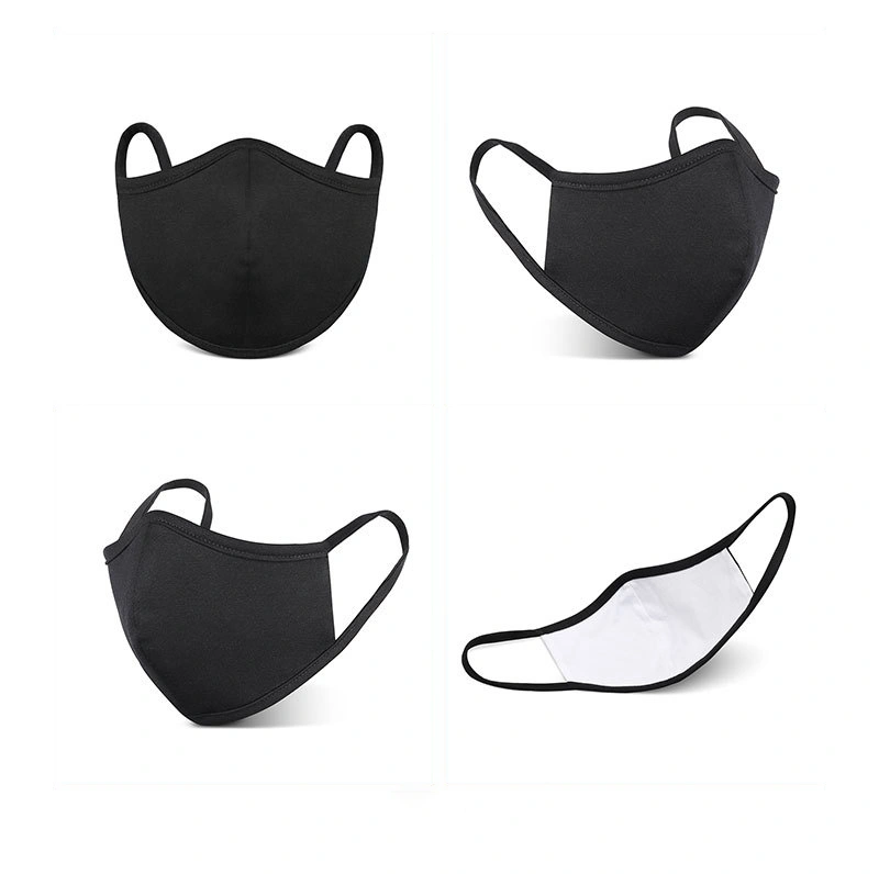 Custom Black Mouth Mask Reusable Dust Mast Cover Anti-Dust Cotton Face Mask for Kids and Adult