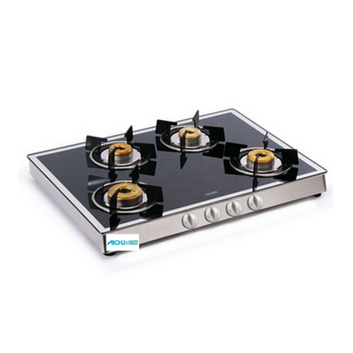 4 Burner Gas Burned Burners Mirror Finish