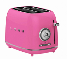 Multifunctional Pink Metal Bun Burger Toaster with Logo