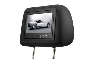 Digital Wide Angle Car Headrest Monitors  Anti - Theft Lcd Taxi Advertising