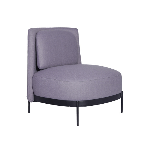 Modern Grey Fabric Tape Lounge Chair