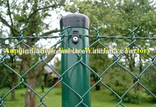 Green Chain Link Fence