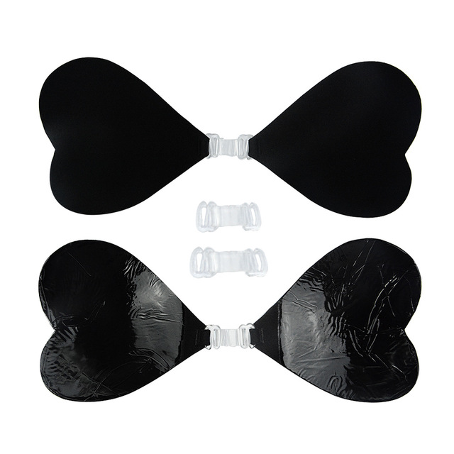 Heart Shape Sticky Strapless Silicone Bra