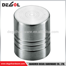 Hot sale stainless steel cheap decorative cylinder small drawer knobs for cupboard