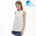 Chic White Linen Vest for Elegant Style