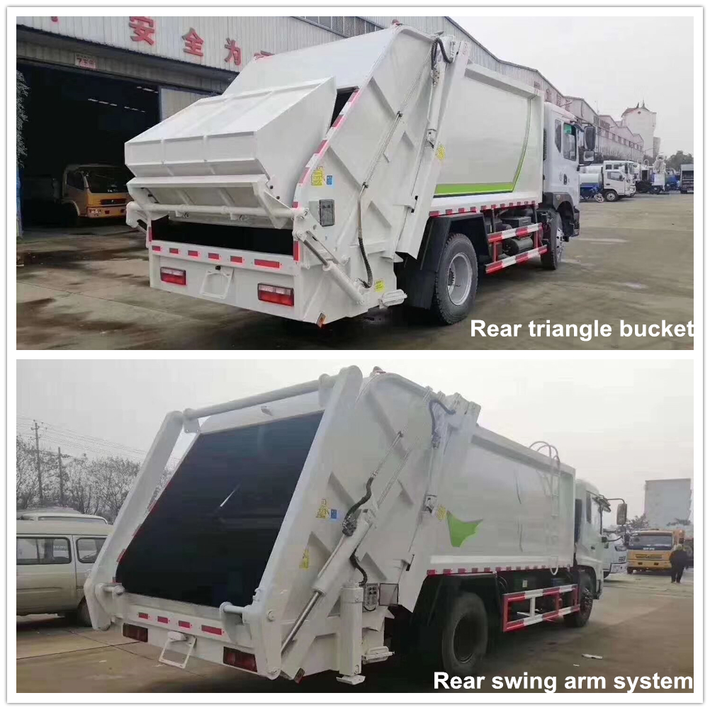 4x2 JAC 5 cubic meter side loader container garbage compactor truck