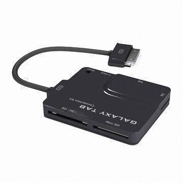 USB Hub Card Reader for Samsung Galaxy Tab, Supports /MMC, microSD, miniSD, M2 and MS