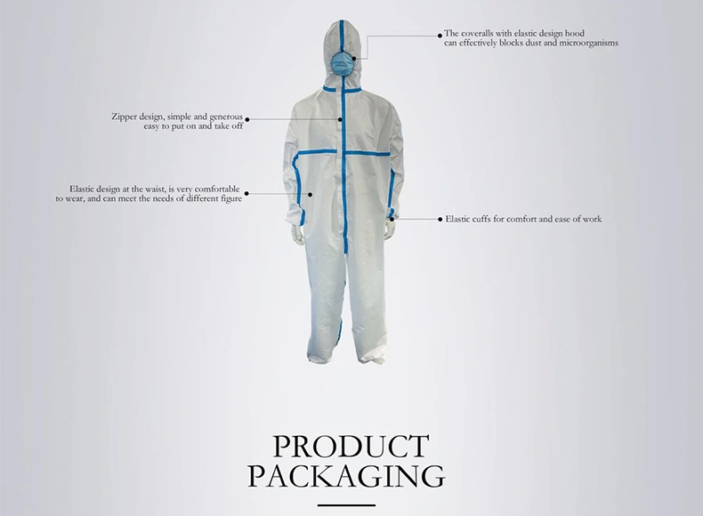 Quick Shipping High Quality Disposable Protective Suit Protection Clothing