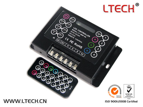 LED RGB controller with IR remote control