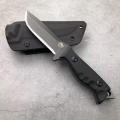 G10 handle small survival hunting knife with Kydex sheath