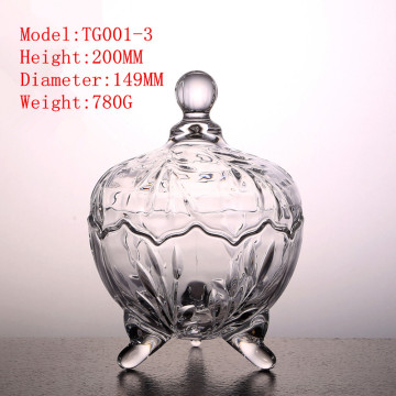 Yurt shape crystal jewelry jar