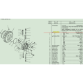 ricambi per escavatore komatsu custodia per motore da viaggio komatsu PC300-7 708-8H-04710