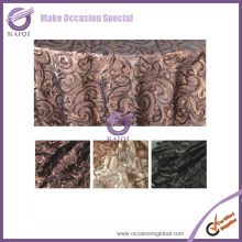 #18811 linen table cloth for opening ceremony decoration