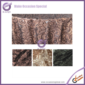 #18811 gold table overlays wholesale table linens