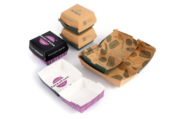 Branded Hamburger Box with Custom Logo
