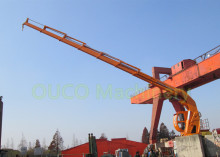5T Hydraulic Foldable Boom Ship Crane