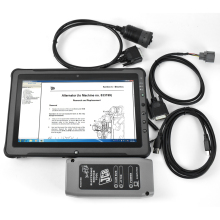 JCB Electronic Diagnostic Tool V22.11.2 with 9 Pin & 6 Pin Cables and USB Cable + F110 Tablet